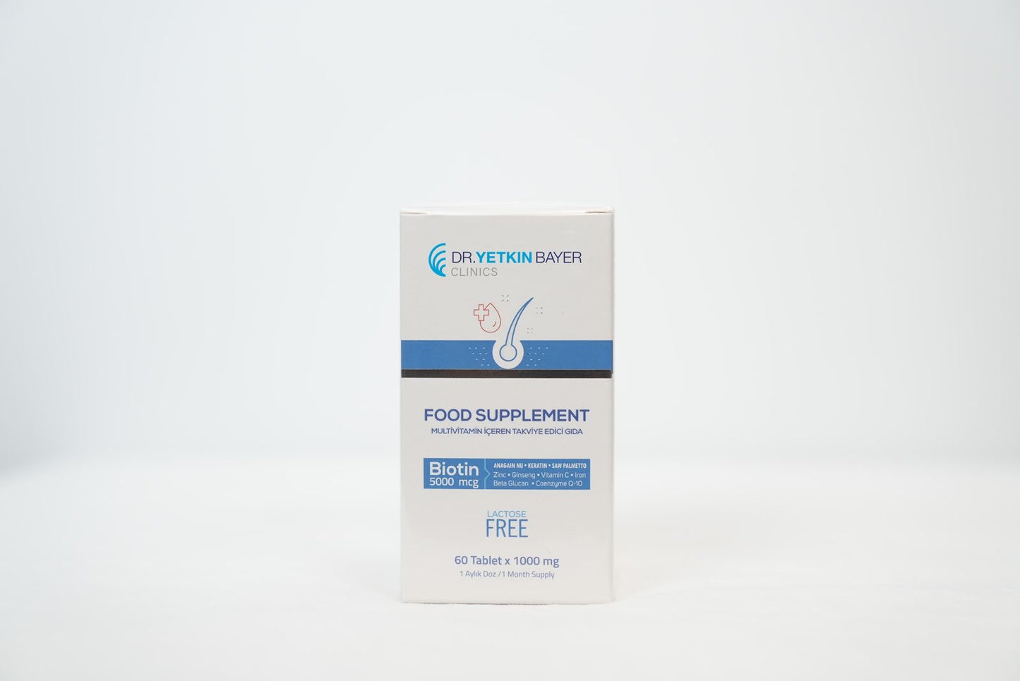 Dr. Yetkin Bayer Hair Growth Formula, Multivitamin İçeren Takviye Edici Gıda, 60 tablet 1000mg